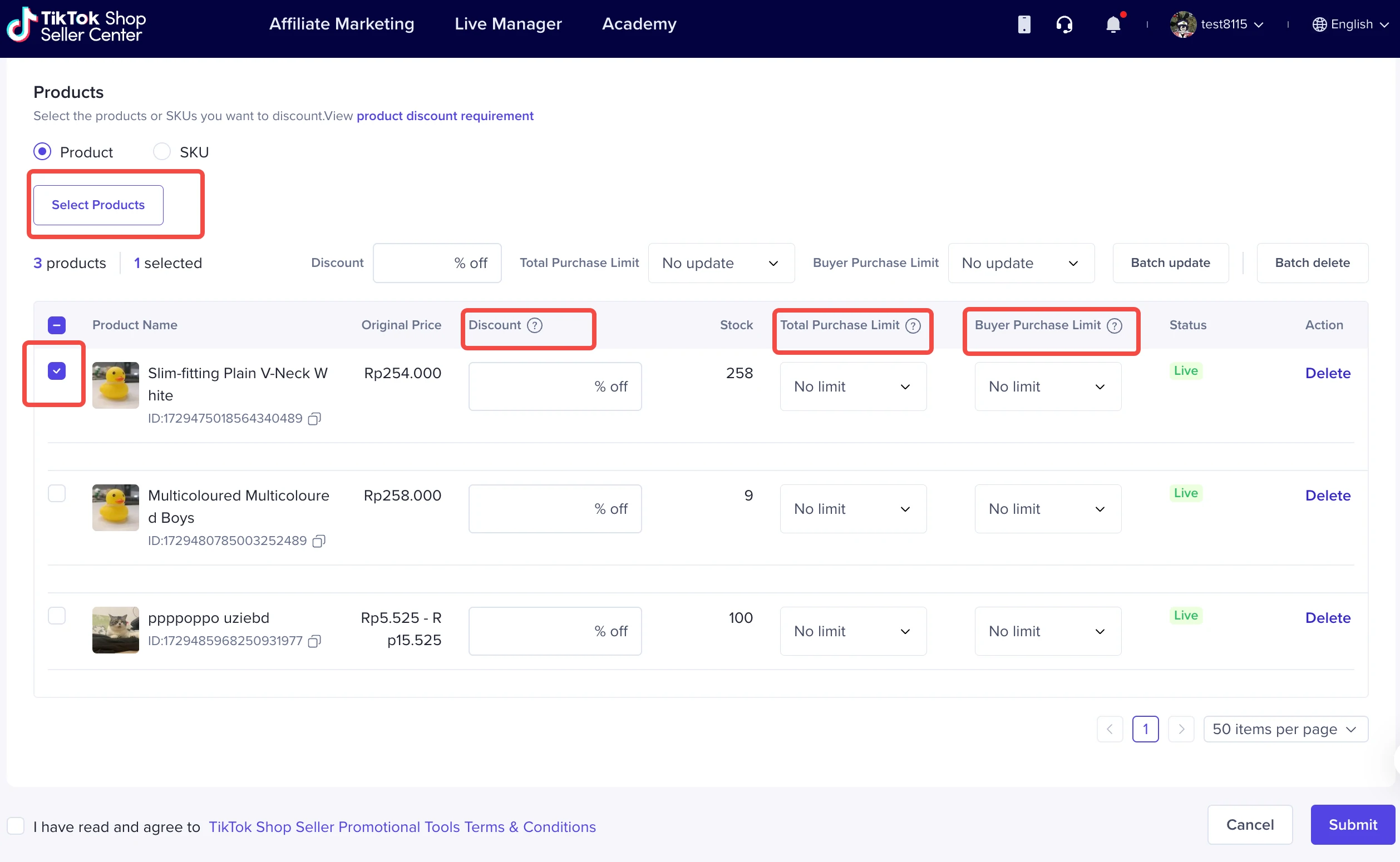 如何使用单品折扣功能？