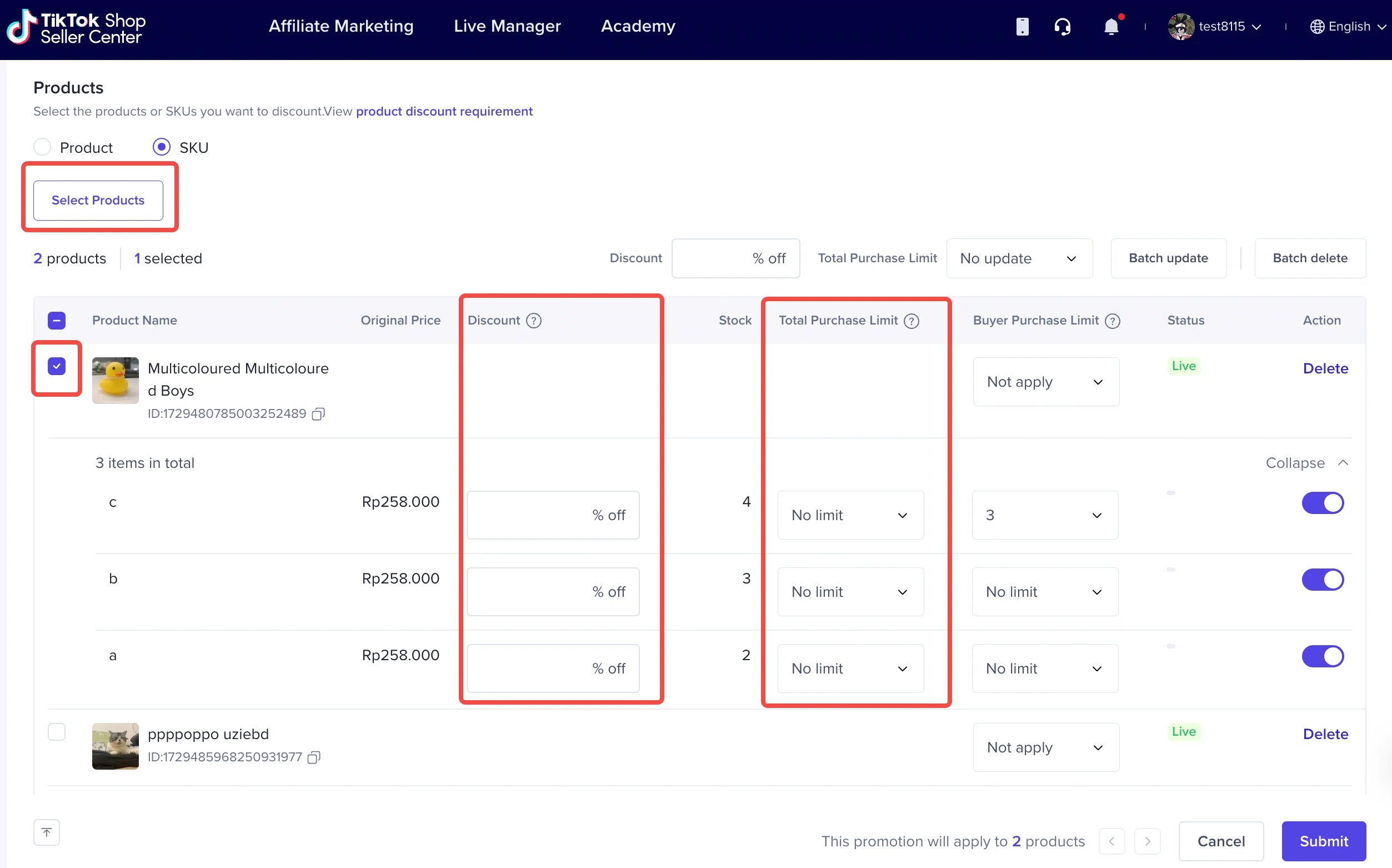 如何使用单品折扣功能？